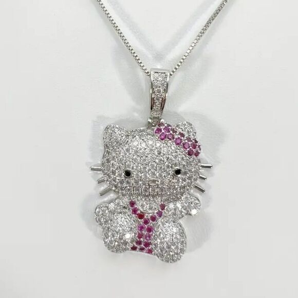 Hello Kitty Bling Sparkling Necklace - Picture 1 of 3